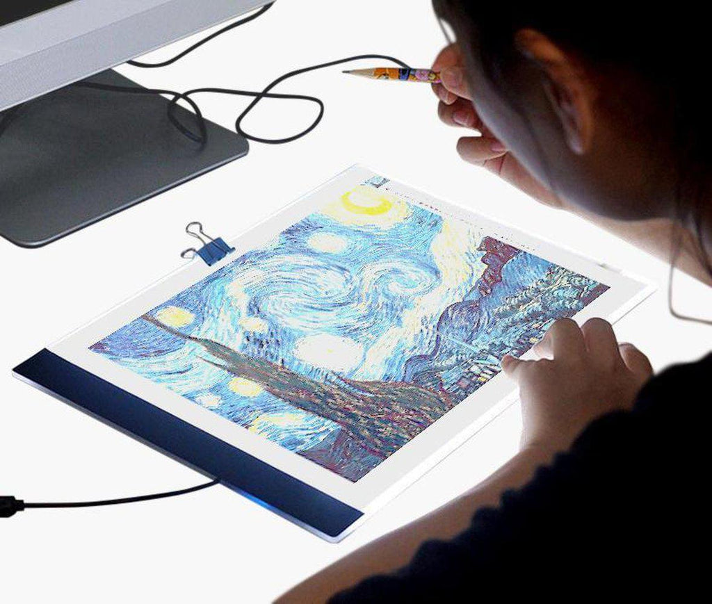 A4 Digital Graphics Tablet LED Drawing Board Light Box Tracing Copy Pa