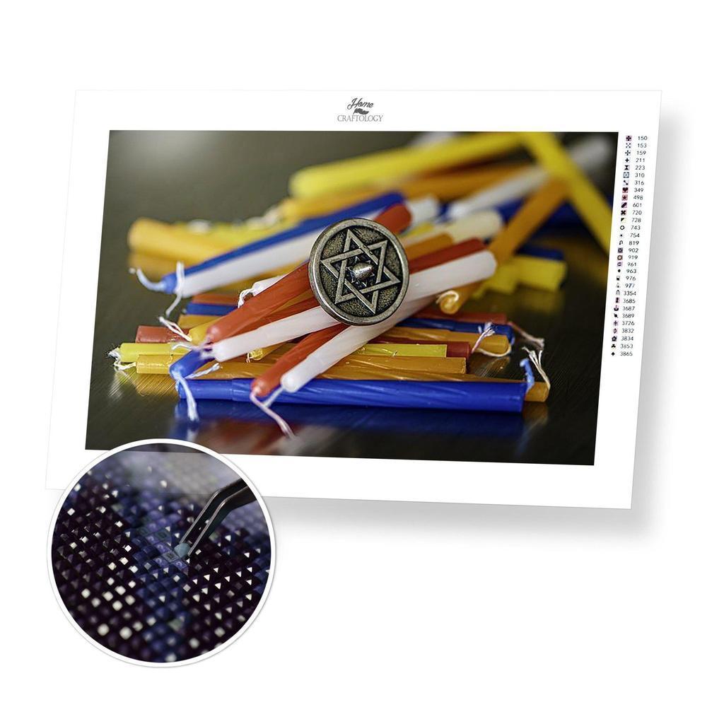 Hanukkah - Diamond Painting Kit - Home Craftology