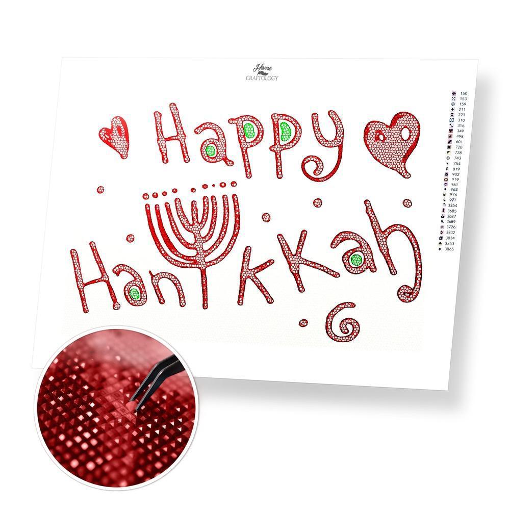 Happy Hanukkah - Premium Diamond Painting Kit