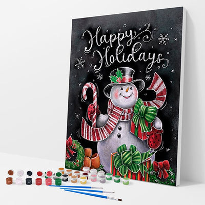 Happy Holidays Kit - Paint By Numbers