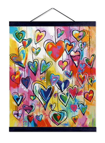 Heart Ornaments- Exclusive Premium Diamond Painting Kit