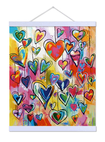 Heart Ornaments- Exclusive Premium Diamond Painting Kit