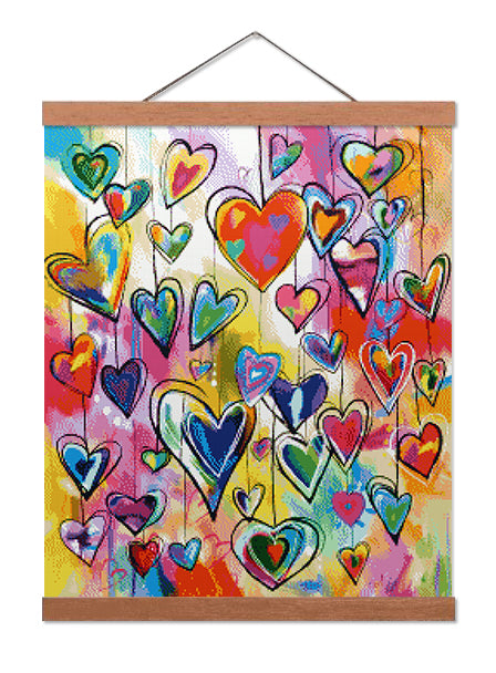 Heart Ornaments- Exclusive Premium Diamond Painting Kit