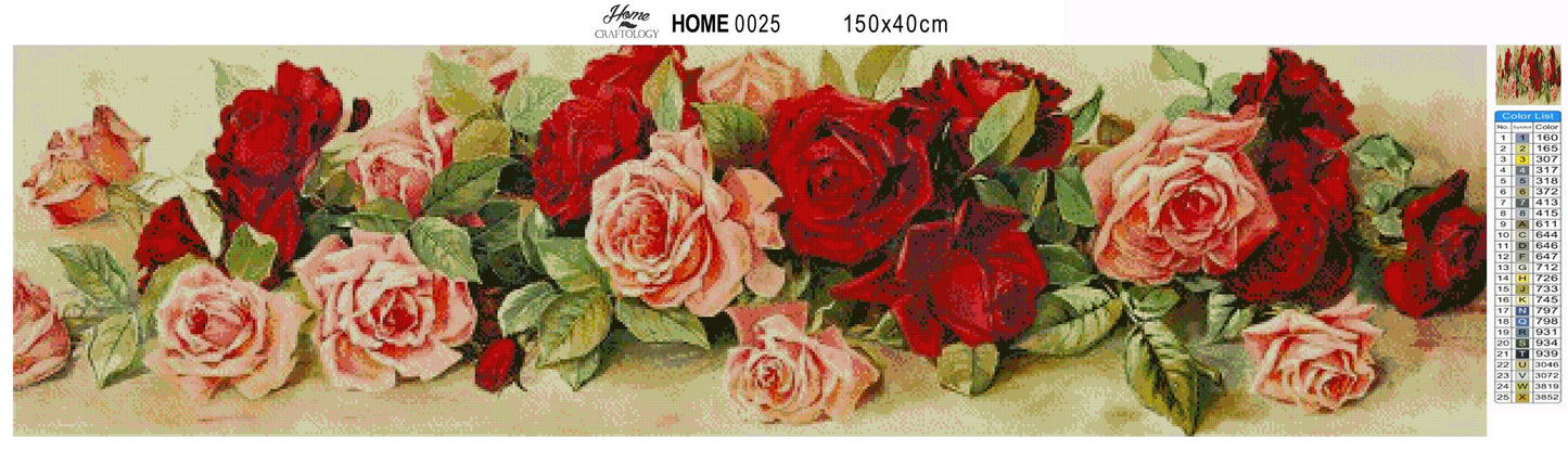 Bed of Roses - Premium Diamond Painting Kit