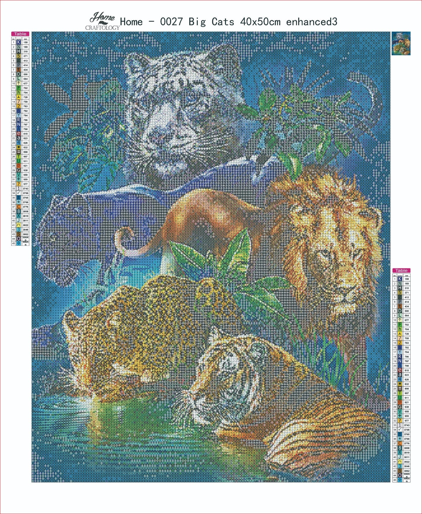 AB Big Cats - Premium Diamond Painting Kit