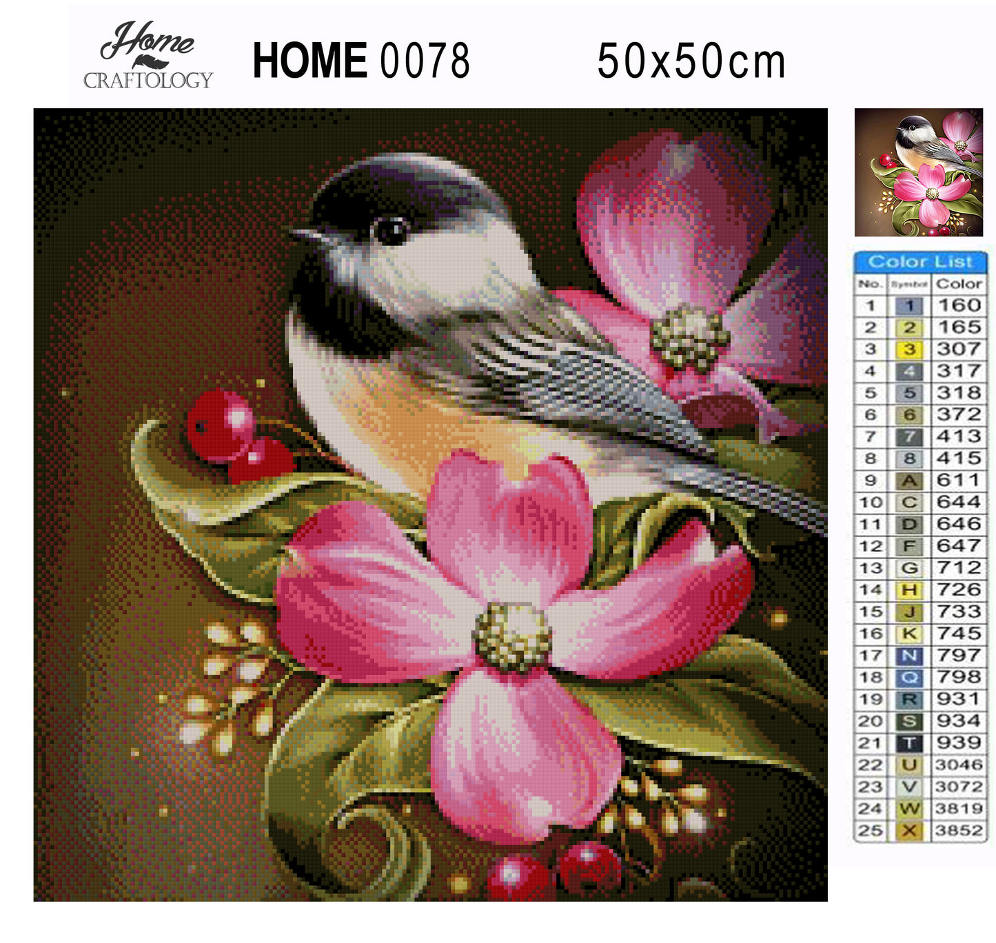 Cute Little Bird - Premium Diamond Painting Kit