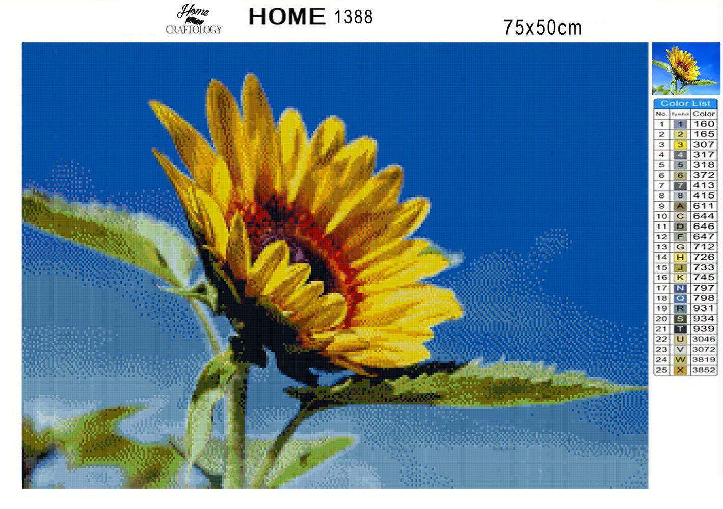 Yellow Sunflower - Premium Diamond Painting Kit