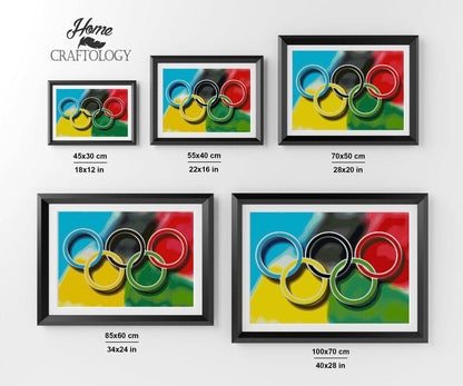 Olympic Rings - Premium Diamond Painting Kit