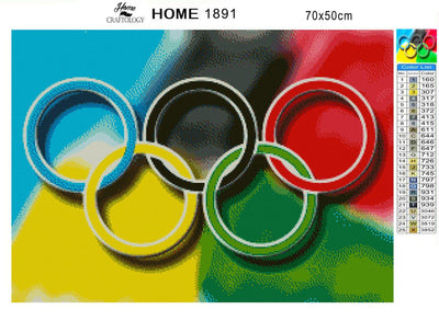 Olympic Rings - Premium Diamond Painting Kit