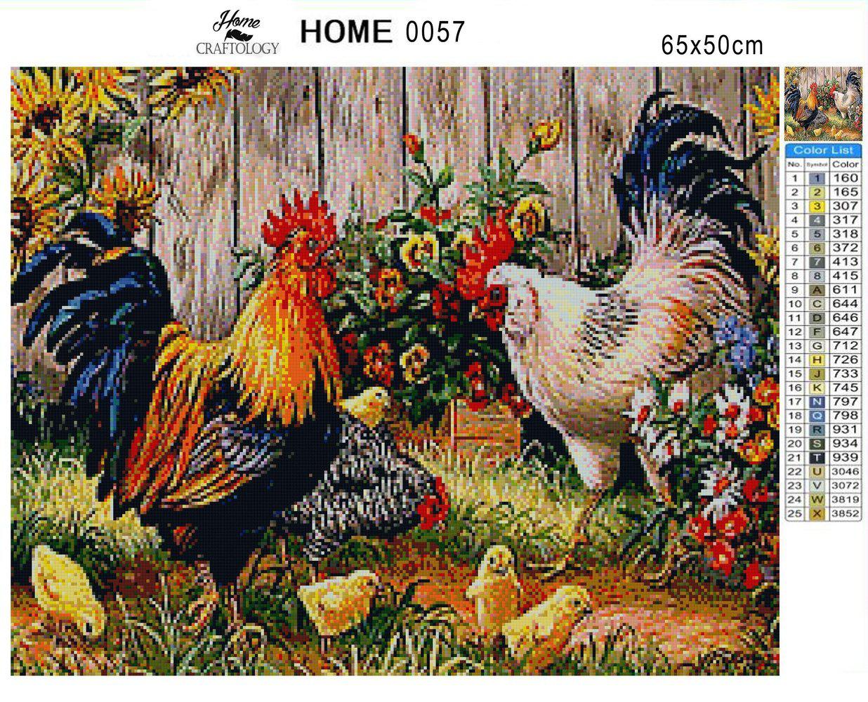 Chickens - Premium Diamond Painting Kit