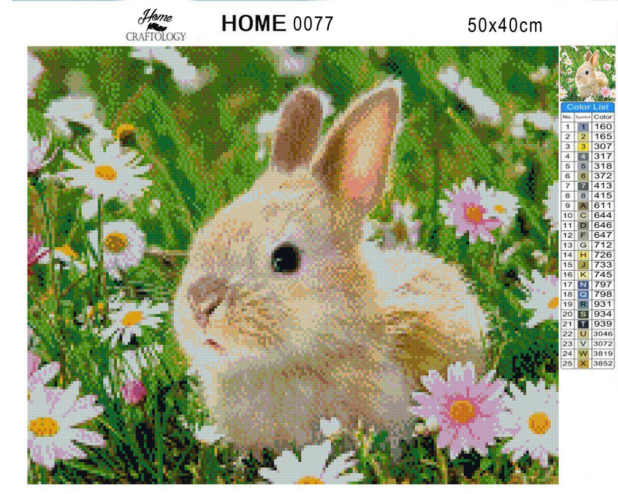 Cute Bunny - Premium Diamond Painting Kit