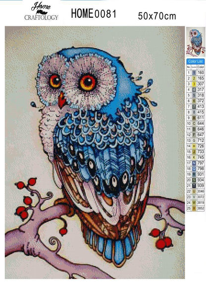 Cute Owl - Premium Diamond Painting Kit