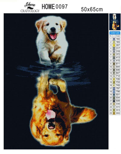Dog Golden Retriever - Premium Diamond Painting Kit