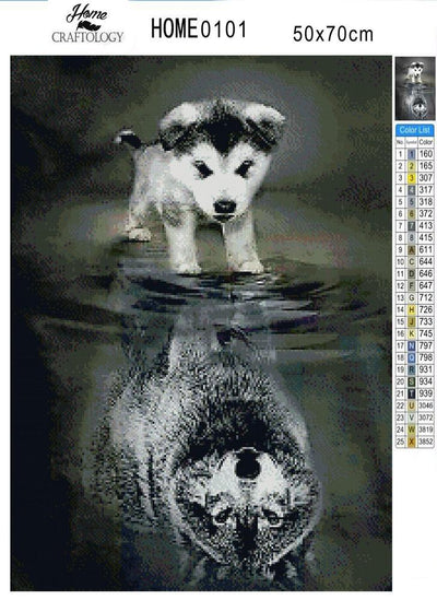 Dog to Wolf - Premium Diamond Painting Kit