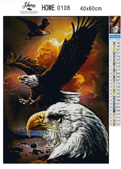 Eagles - Premium Diamond Painting Kit