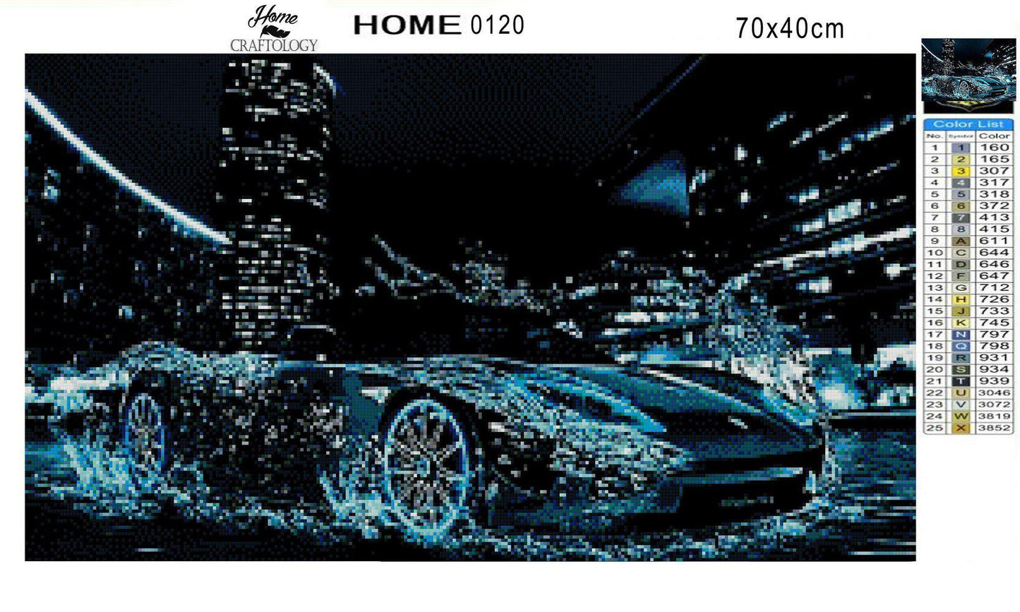 Fast Car - Premium Diamond Painting Kit