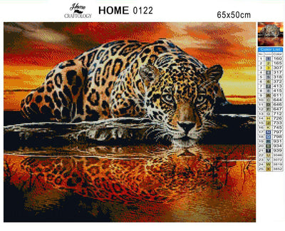 Fierce Leopard - Premium Diamond Painting Kit