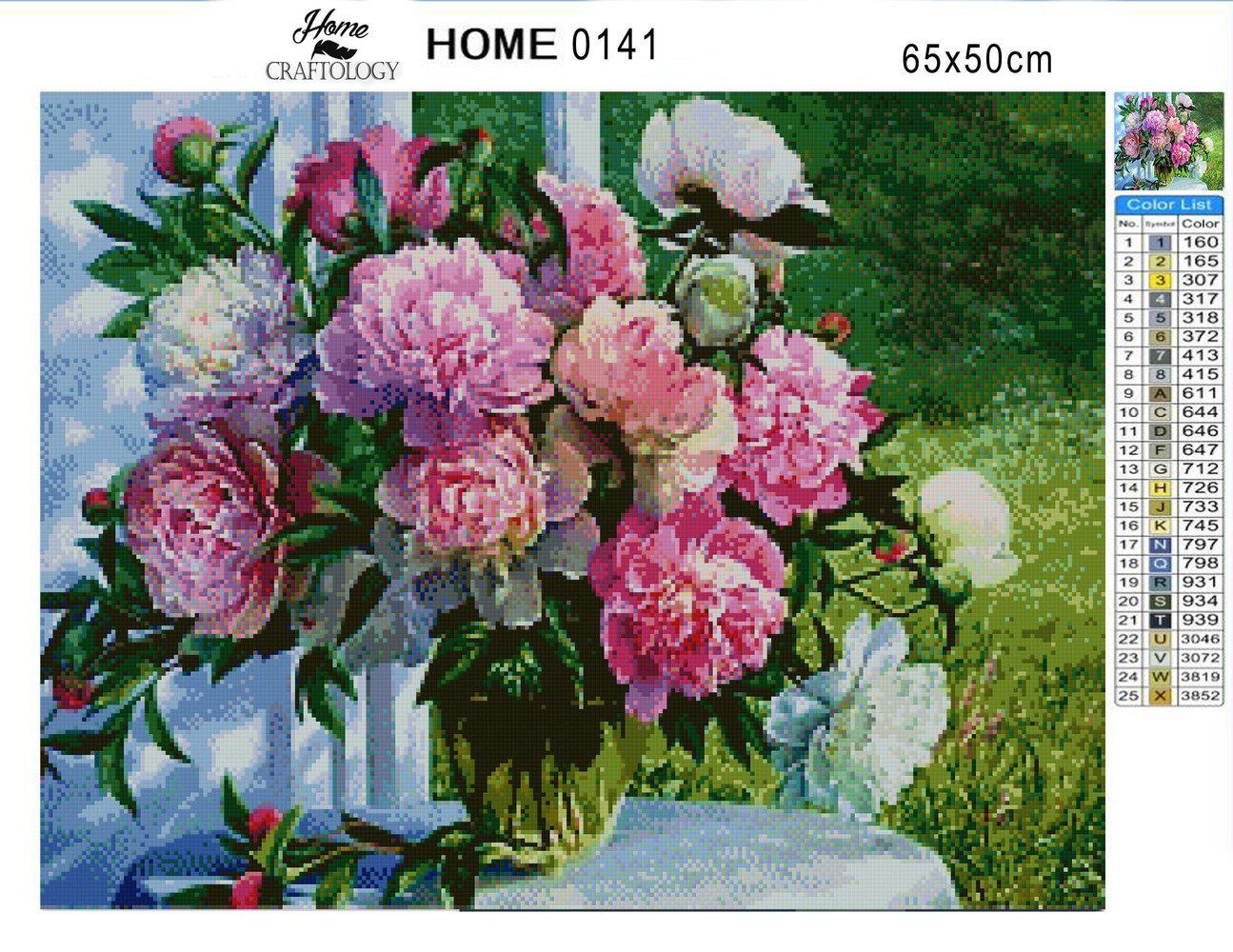 Fresh Flowers - Premium Diamond Painting Kit