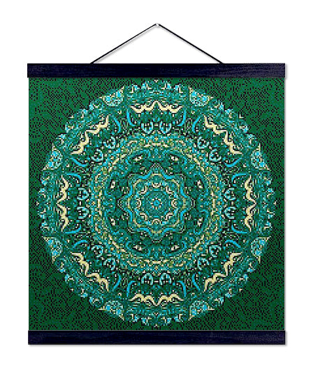 Green Mandala - Premium Diamond Painting Kit