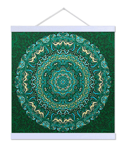 Green Mandala - Premium Diamond Painting Kit