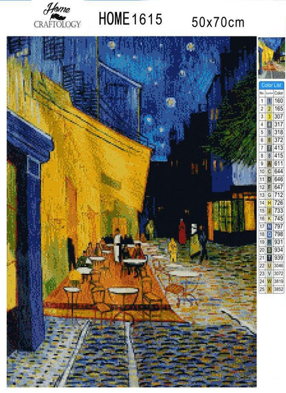 Cafe Terrace - Premium Diamond Painting Kit