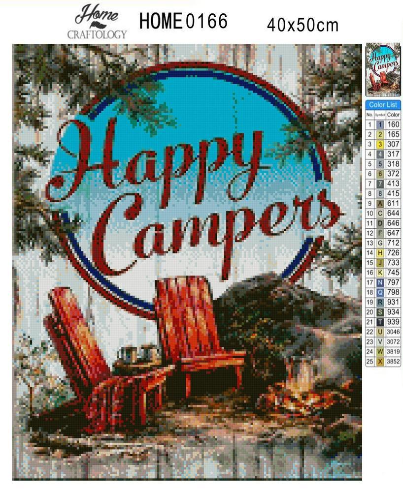 Happy Campers - Premium Diamond Painting Kit