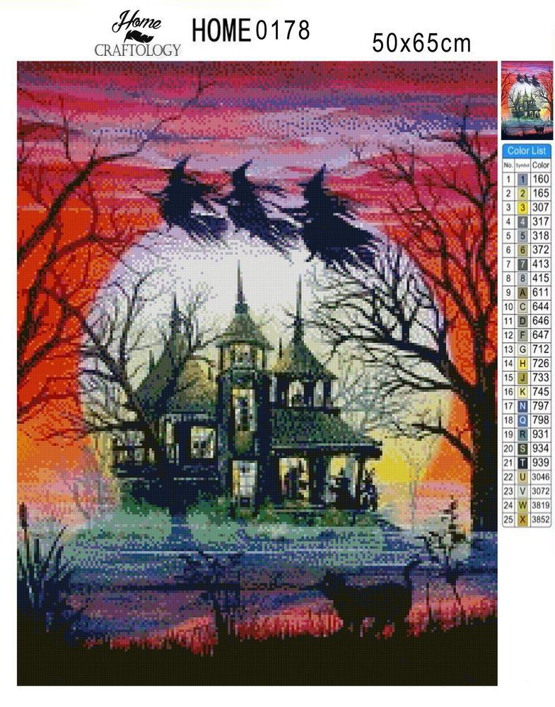 Haunted House - Premium Diamond Painting Kit