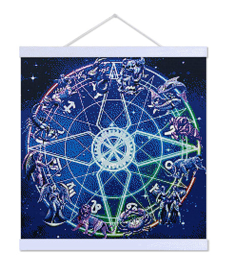 Horoscope Mandala - Premium Diamond Painting Kit