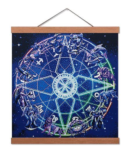 Horoscope Mandala - Premium Diamond Painting Kit