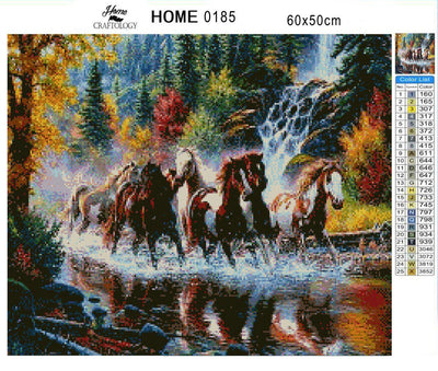 Horses Running - Premium Diamond Painting Kit