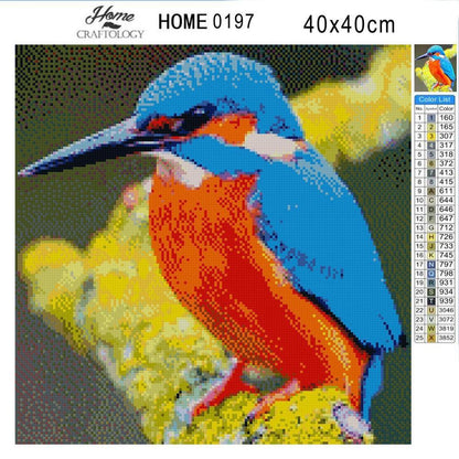 Kingfisher Bird - Premium Diamond Painting Kit