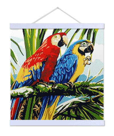 Macaw Birds - Premium Diamond Painting Kit