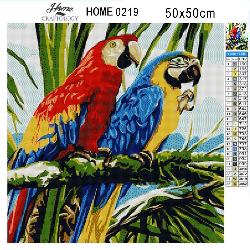 Macaw Birds - Premium Diamond Painting Kit
