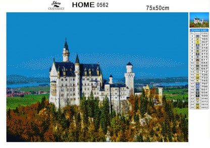 Neuschwanstein Castle Bavarian - Premium Diamond Painting Kit