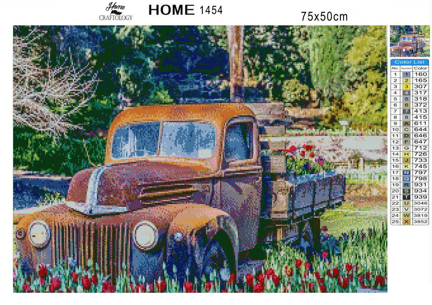 Old Pickup Truck - Premium Diamond Painting Kit
