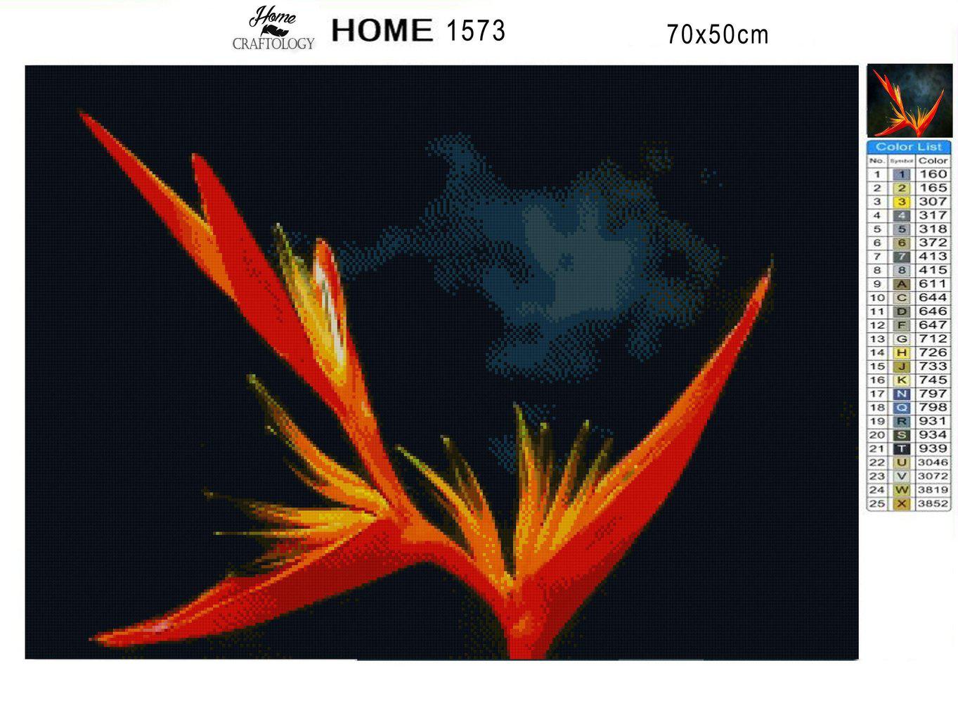 Bird of Paradise - Premium Diamond Painting Kit