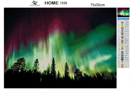 Spectacular Northern Lights - Premium Diamond Painting Kit