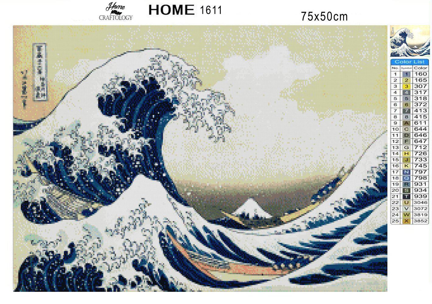 The Underwave off Kanagawa - Premium Diamond Painting Kit