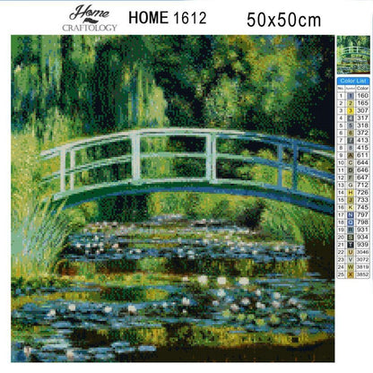 The Water Lily Pond - Premium Diamond Painting Kit