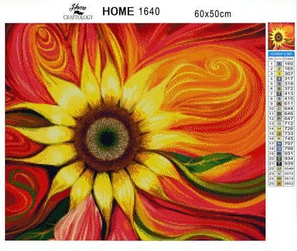 Colorful Sunflower - Exclusive Premium Diamond Painting Kit