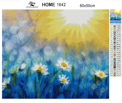 Daisies in the Sun - Exclusive Premium Diamond Painting Kit