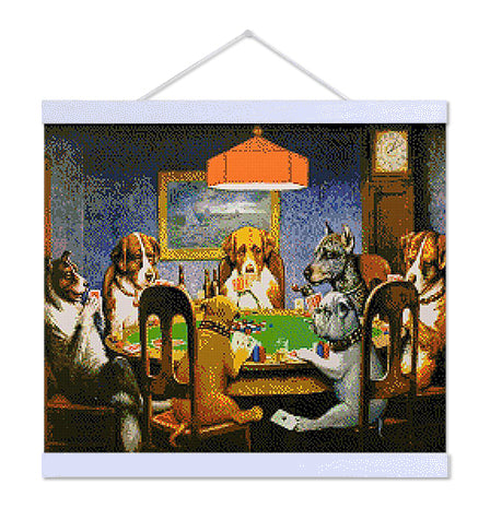 Dogs Playing Poker - Exclusive Premium Diamond Painting Kit