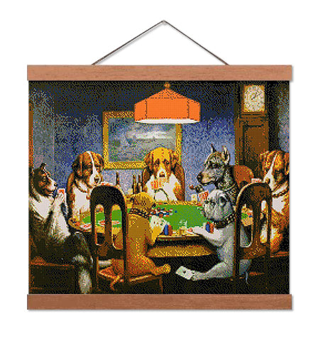 Dogs Playing Poker - Exclusive Premium Diamond Painting Kit