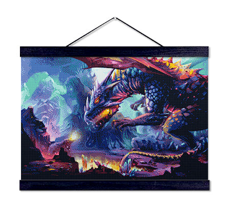 Dragon with Crystals - Premium Diamond Painting Kit