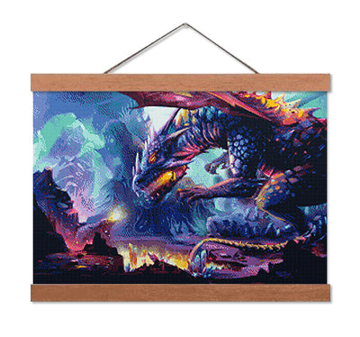 Dragon with Crystals - Premium Diamond Painting Kit