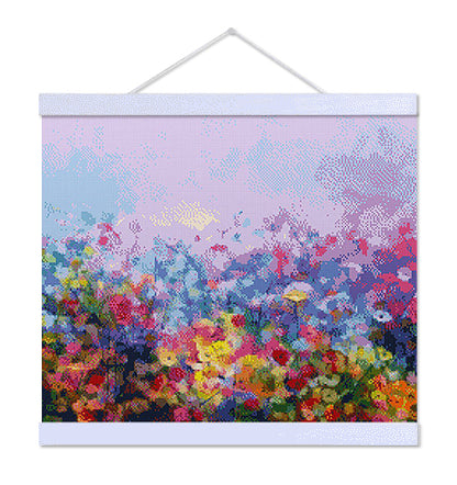 Field of Colorful Flowers - Exclusive Premium Diamond Painting Kit