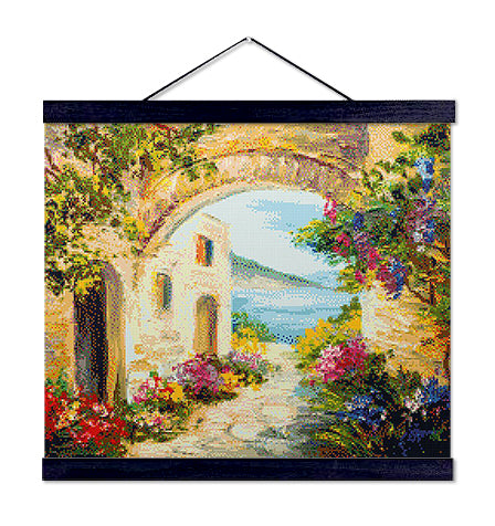 Flowers by the Sea - Exclusive Premium Diamond Painting Kit