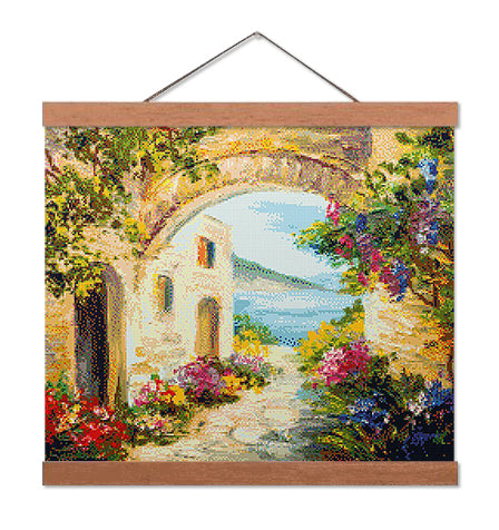 Flowers by the Sea - Exclusive Premium Diamond Painting Kit