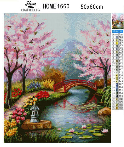 Japanese Garden - Exclusive Premium Diamond Painting Kit