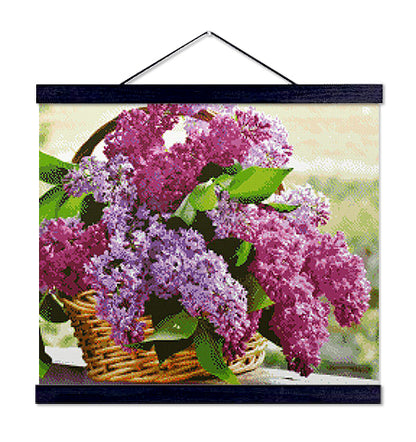 Lilac Flowers - Exclusive Premium Diamond Painting Kit